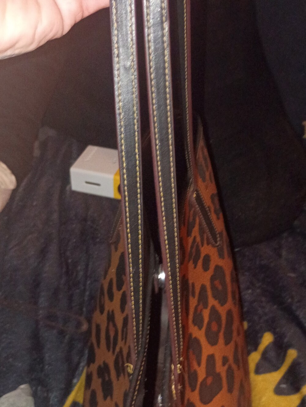 Large Coach City Tote Bag Not Available Retail Leopard Print Great Condition - Picture 14 of 16